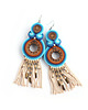 kolczyki soutache Eira L - kolczyki etno, srebro 2