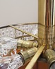 lampy wiszące Żyrandol mosiężny, duński design, lata 70, produkcja: Dania 3