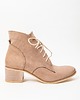 botki damskie BOTKI NA 5 CM KLOCKU - SKÓRA NATURALNA - MODEL 482 - KOLOR LATTE 3