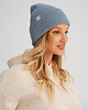 czapki damskie Gruba czapka zimowa jasnoniebieska 3
