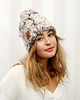 czapki damskie CZAPKA CHAPOOSIE Beige & Brown 1