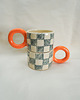 kubki i filiżanki Kubek ceramiczny w kratkę 4