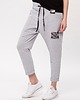 spodnie dresowe damskie Spodnie dresowe z nadrukiem Kod Look 212 szare 2