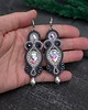 kolczyki soutache Kolczyki sutasz szare długie wieczorowe Orina 1
