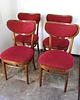 krzesła Komplet 4 krzeseł typ Thonet , Polska lata 60 1