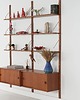 półki Regał systemowy tekowy, duński design, lata 60, produkcja: Dania 1