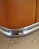 sofy i szezlongi Sofa skórzana pomarańczowa, Space Age design, lata 60, produkcja: Włochy 7