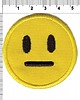 naszywki na ubrania Naszywka naprasowanka EMOJI NEUTRALNA termoprzylepna haft 5,5cm 1