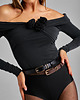 paski damskie Pasek skórzany Smart Look Black 1