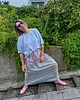 spódnice maxi Spódnica Luna Stripes 7
