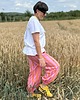 spodnie materiałowe damskie Balloon pants w paski p/r 4