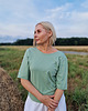 t-shirt damskie Bluzka DON'T LOOK BACK - szałwia 1