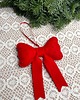 ozdoby choinkowe Świąteczna kokarda z filcu 2
