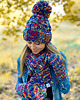 czapki damskie Czapka MERINO 50% EUFORIA ,,Pokojowe granaty" 4