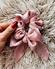 gumki do włosów Satynowa gumka do włosów scrunchie Pudrowy róż RÓŻNE MODELE 3