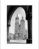 fotografia Fotografia z passe-partout; Arkady krakowskich Sukiennic 1
