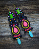 kolczyki soutache Długie etniczne kolczyki soutache 1
