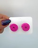 kolczyki soutache Różowe kolczyki minimalistyczne, lekkie, ręcznie robione 2