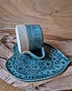 kubki Ceramiczny kubek z talerzeykiem liść 1