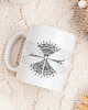 kubki Kubek z mandalą "Mandala nr 12, Ważka" 1