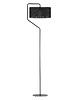 lampy podłogowe Czarna lampa stojąca do salonu z ażurowym kloszem TESALLIA AŻUR 4