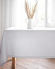 obrusy i serwetki Lniany obrus z listwą  heavy linen LIGHT GRAY 4