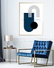 plakaty Plakat Blue Geo 1