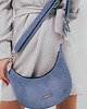 torby na ramię Mini HOBO z nubuku ekologicznego w kolorze dżinsowym 2