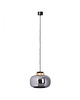 lampy wiszące Lampa Wisząca Szklana Mirror Szara 1