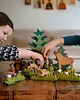 klocki i zabawki drewniane Drewniane rośliny - 2 szt Trawy z kwiatami, Zabawki Montessori 4