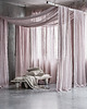 zasłony Przejrzysta Zasłona z Lnianego Muślinu - powder pink 3