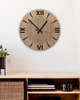 zegary Drewniany zegar ścienny Z2 30 cm 3