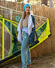 bluza z kapturem damska Aloha short coat Zebra green 3