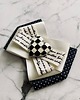 broszki Brosza Black & White z sercem z szachownicy  NEW 8