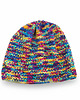 czapki damskie 6928 Wielobarwna Czapka Beanie - Ręcznie Robiona 4