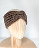 opaski do włosów Brązowa opaska z wełny merino i alpaki 6
