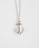 naszyjniki - inne Rhodium Plated Anchor Necklace 1