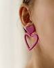 kolczyki z masy plastycznej Wiszące SERCA  edycja walentynkowa 1