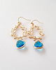 kolczyki pozłacane Kolczyki pozłacane Capri Blue v long 3