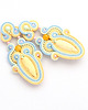 kolczyki soutache Wiosna w pastelowych kolorach 2