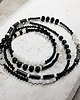 korale Czarno-biały długi sznur korali kors3 5