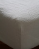 kocyki, kołderki, pościel dla dzieci Prześcieradło konopne z gumką do łóżeczka 60x120 Ivory CannBoo 6