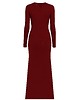 sukienki maxi damskie Sukienka  burgund  YY300037 2