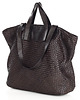 torby na ramię Torba damska pleciona shopper & shoulder leather bag - MARCO MAZZINI brąz caffe 5