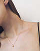 złote naszyjniki Mini Liquid Necklace Gold-plated (long drop) 1