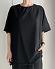 t-shirt damskie Czarna bluzka raglan 3
