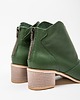 botki damskie BOTKI KWOBOJKI NA 5 CM KLOCKU - SKÓRA NATURALNA - MODEL 483 - K. CIEMNY ZIELONY 5