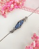 bransoletki wire wrapping Bransoletka Sodalit stal chirurgiczna handmade wirewrapping 2