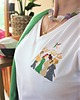 t-shirt damskie T-shirt wysokiej jakości, bawełna organiczna z wyjątkowym haftem 4