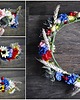 Ślubne ozdoby do włosów Ptaszarnia wianek ludowy folk boho kłosy maki  4